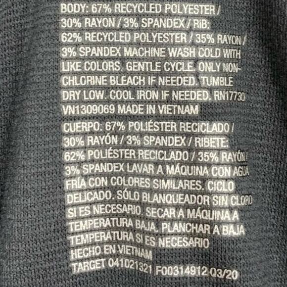 all in motion Men's Black Ponte Crewneck Sweatshirt Long Sleeve Size Small - Picture 6 of 7